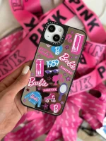 قاب استیکر Barbie آینه ای (کدC1417) - Image 2