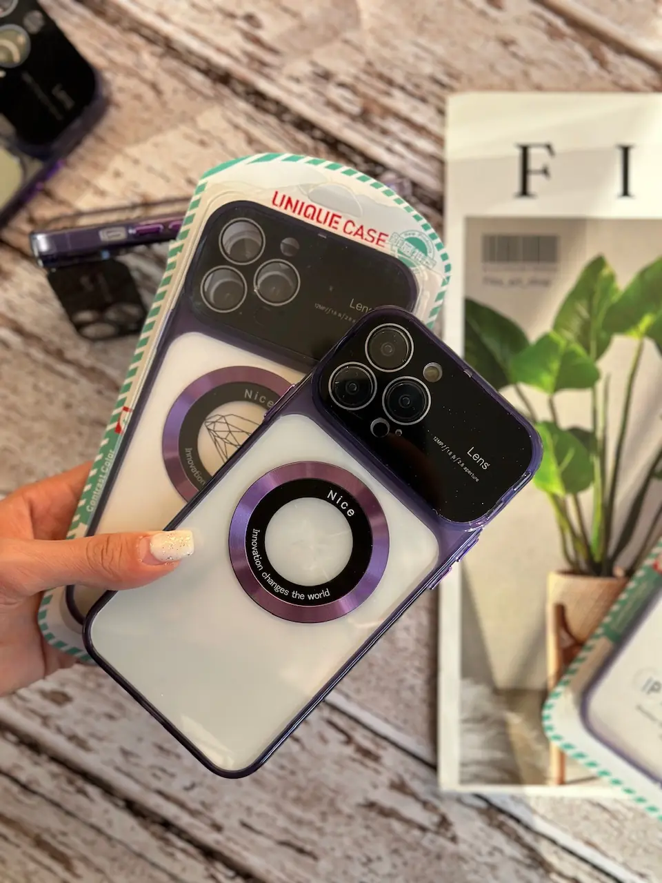 a7e4aa قاب Purple Lens استند شو (کدC1446) - Image 1