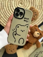 قاب Teddy bear Nice Day با آویز عروسکی (کدC1516) - Image 2