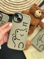قاب Teddy bear Nice Day با آویز عروسکی (کدC1516) - Image 5