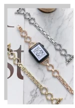 بند اپل واچ فلزی طرح رینگی Gucci design (کدw5010) - Image 7