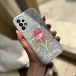 قاب گل رز یخی آیفون / سامسونگ / شیائومی (کدC1230)