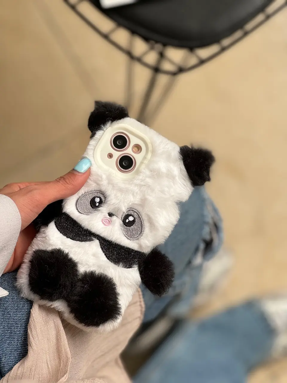 c51946 قاب Panda عروسکی پشمالو (کدC1606) - Image 1