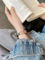 بند کارتیر چرمی چهارخانه رنگی Celine (کدw5022) - Image 2