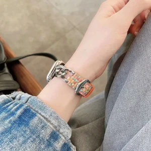 بند کارتیر چرمی چهارخانه رنگی Celine (کدw5022)