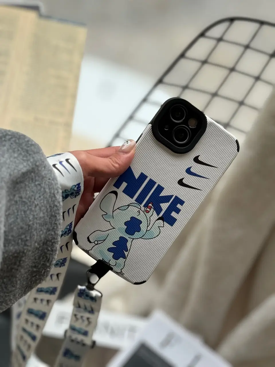 0cf241 قاب Stitch Nike بدون بند (کدC1278) - Image 1