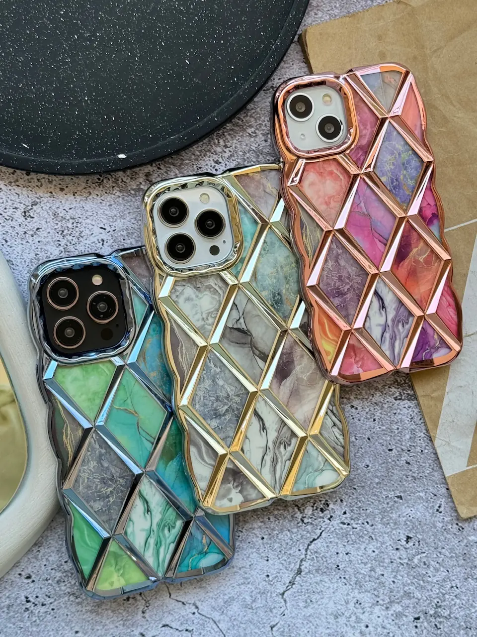 b84ef7 سبد قاب های Diamonds هر 3 طرح با هم - Image 1