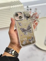 قاب butterfly آینه ای با محافظ لنز رینگی و آویز چسبی (کدC1804) - Image 4