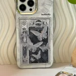 قاب Black and White butterfly (کدC1776)