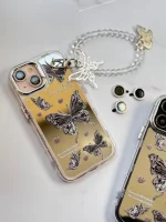 قاب butterfly آینه ای با محافظ لنز رینگی و آویز چسبی (کدC1804) - Image 6