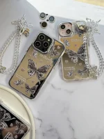 قاب butterfly آینه ای با محافظ لنز رینگی و آویز چسبی (کدC1804) - Image 3