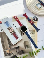 بند اپل واچ سیلیکونی با گارد French Style (کدw5029)