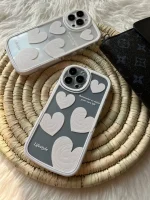 قاب قلب سفید استند دار با کاور ایرپاد (کد c1044) - Image 5