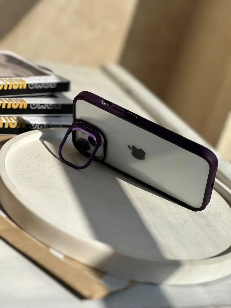 3df8cb قاب Purple Eason Case همراه با محافظ لنز رینگی (کدC1372) - Image 1