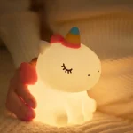 چراغ خواب سیلیکونی طرح یونیکورن (کدa0150) - Image 5