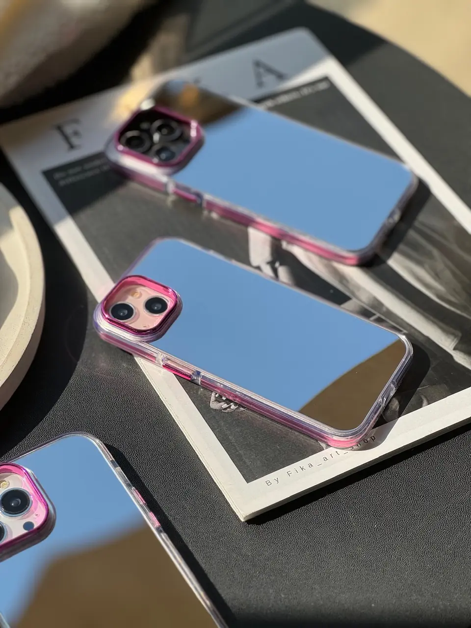 72745f قاب Pink Mirror (کدC1657) - Image 1
