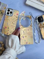 قاب نقاشی پروانه آینه ای با آویز سامسونگ و شیائومی (کدC2056) - Image 2
