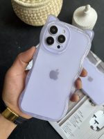 قاب موبایل آیفون گربه یاسی شفاف - Image 2