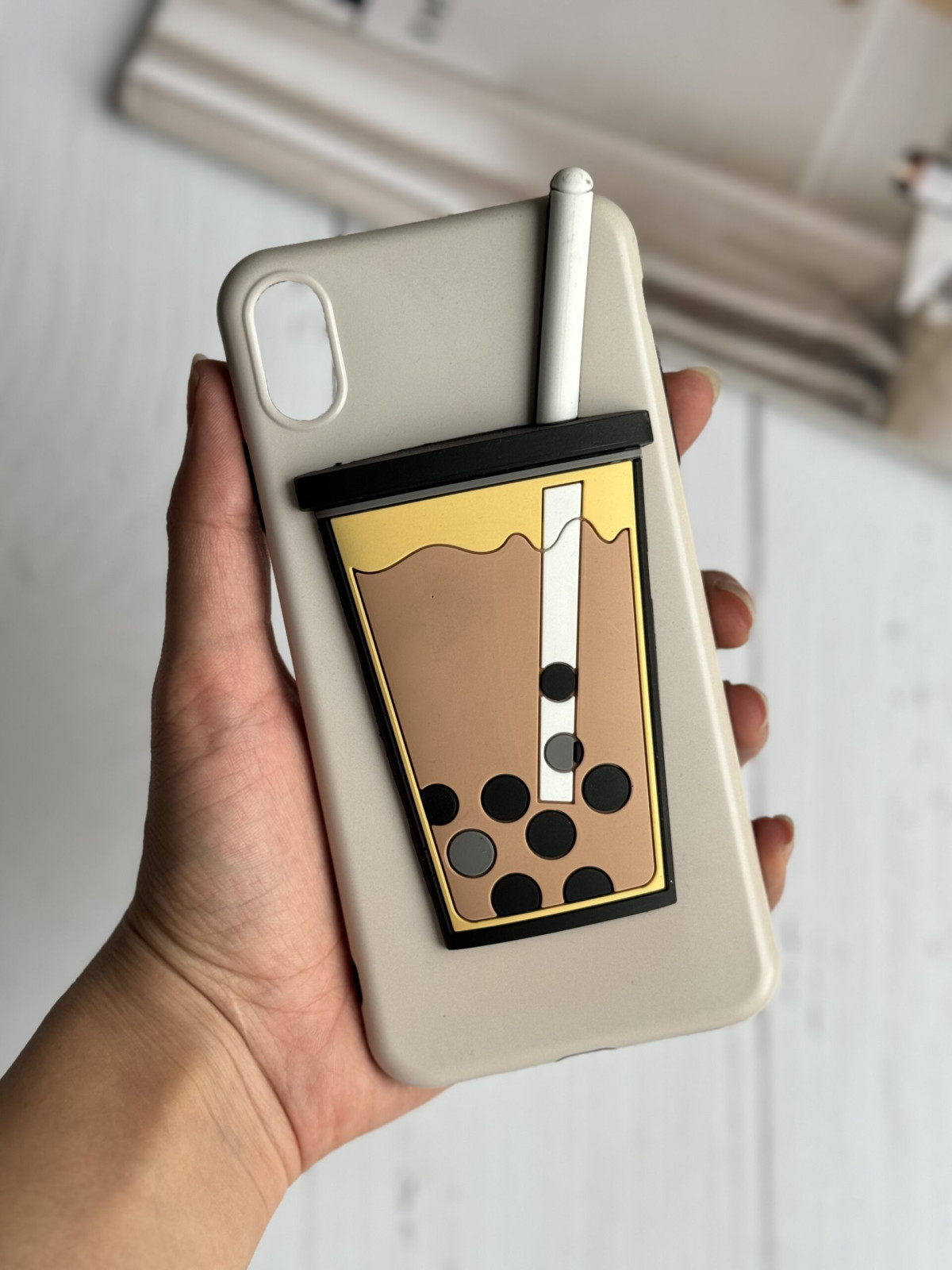 قاب موبایل آیفون قهوه موکا