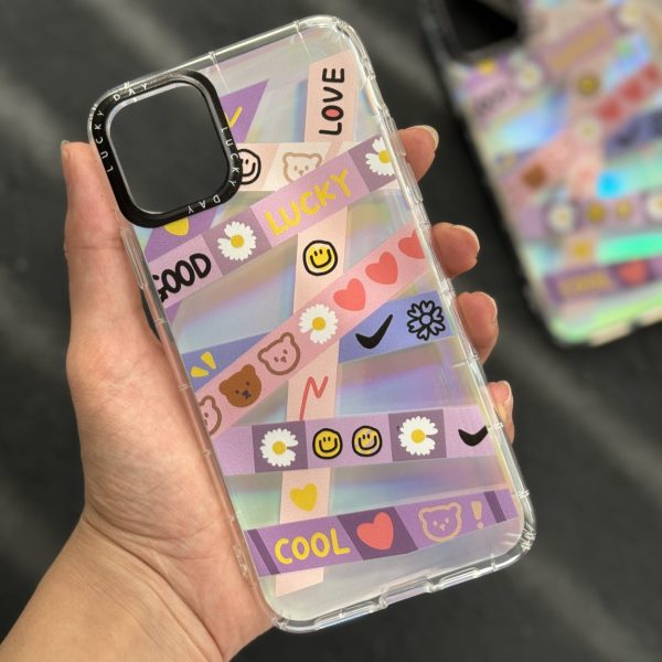 قاب موبایل آیفون خرس مهربان لیزری ( 1037 )