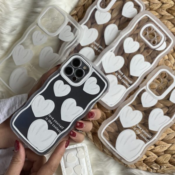 قاب موبایل سامسونگ قلب یخی محافظ لنزدار