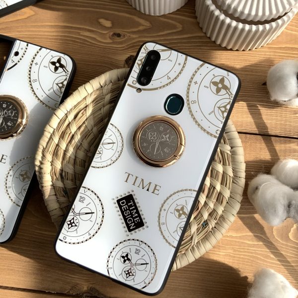 قاب موبایل سامسونگ ساعت آیینه نگین دار