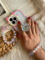 قاب موبایل آیفون پنجه گربه هلوگرامی + بند مچی ست - Image 3