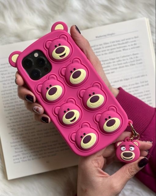 قاب موبایل آیفون فیجت یوگی + آویز ست