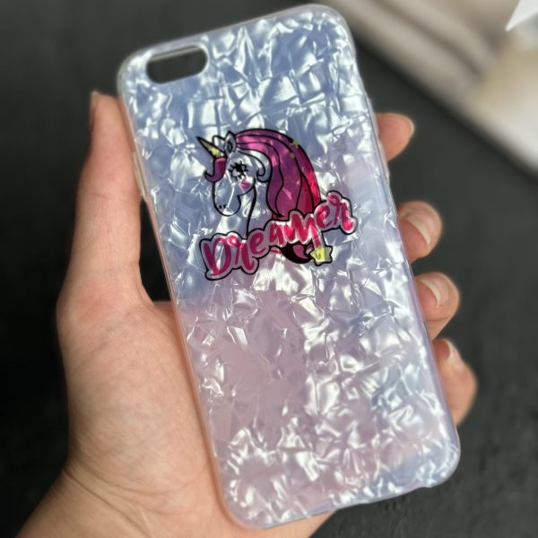 قاب موبایل آیفون آیس ماربل یونیکورن دریمر ( 1030 )