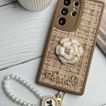 قاب موبایل سامسونگ شنل گل حصیری (بدون بند)