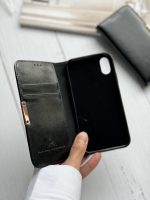 قاب موبایل آِفون کیف چرم جاکارتی دار جنیون لدر - Image 2