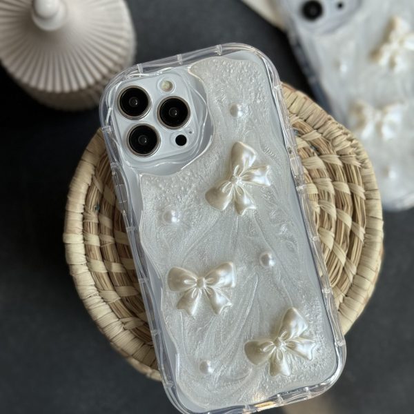 قاب موبایل آیفون پاپیون صدفی برجسته