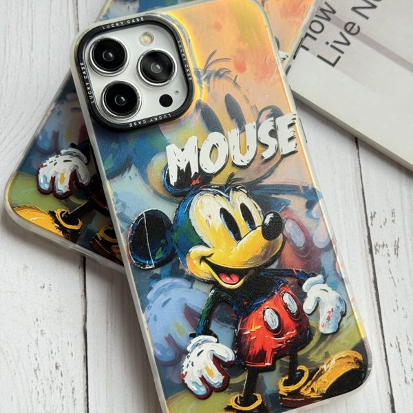 قاب موبایل آیفون میکی موس نقاشی هلوگرامی