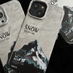 قاب موبایل آیفون نورث فیس ( The North face ) برفی محافظ دوربین استندشو