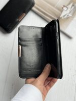 قاب موبایل آِفون کیف چرم جاکارتی دار جنیون لدر - Image 3