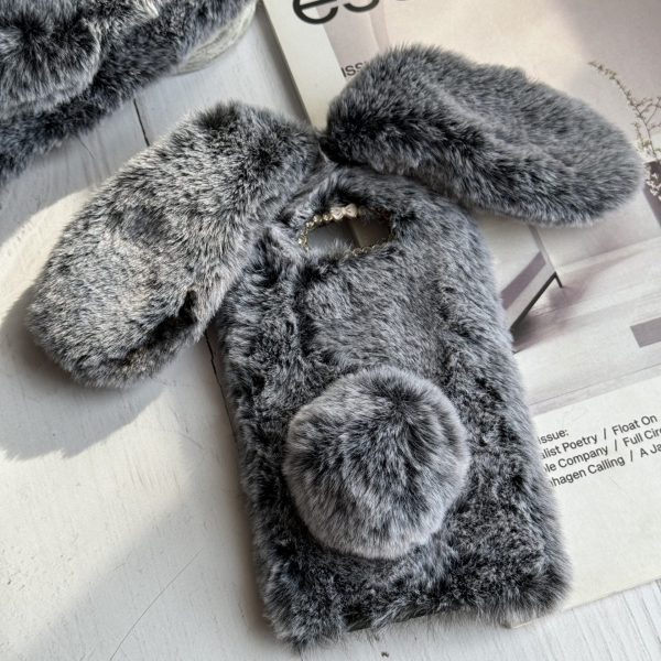 قاب موبایل سامسونگ طرح خرگوش پشمالو گوش دار