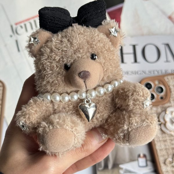 کاور ایرپاد خرس گردنبند مرواریدی