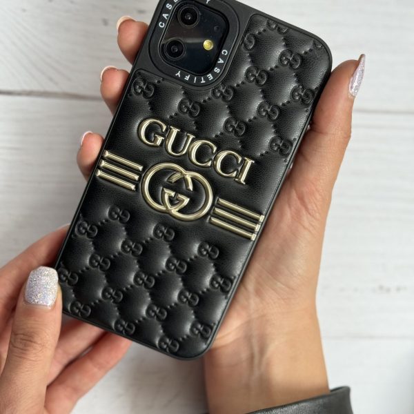 قاب موبایل سامسونگ گوچی بالشتی چرمی داغ