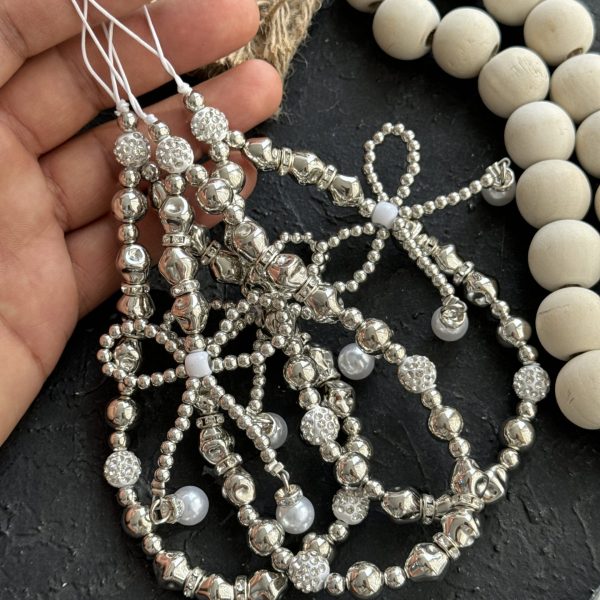 آویز و بند شاینی سیلور گره پاپیون