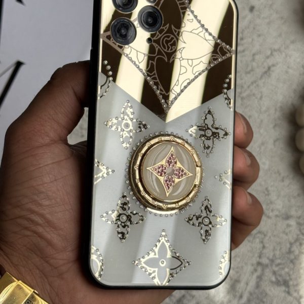قاب موبایل آیفون لویی ویتون آینه و نگین حلقه