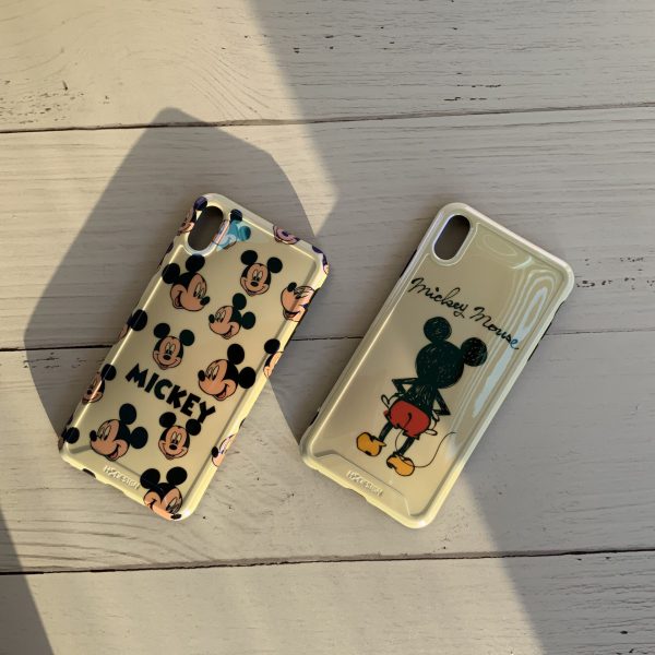 قاب موبایل آیفون میکی نقاشی هلوگرامی محافظ لنز