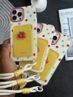 قاب موبایل آیفون جاکارتی آلبالو خال خالی - Image 3