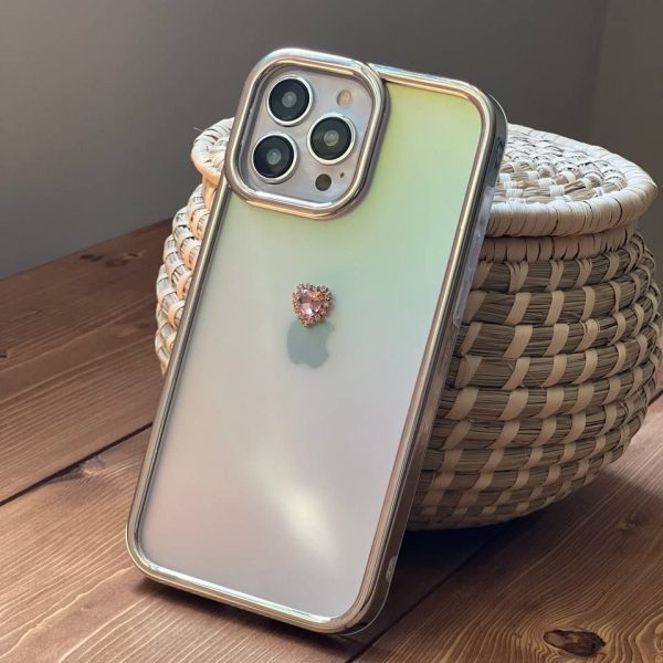 قاب موبایل آیفون کویین نگین دار هفت رنگ