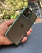 قاب موبایل آیفون متال لنز پشت بیرنگ دور سیلیکونی - Image 3