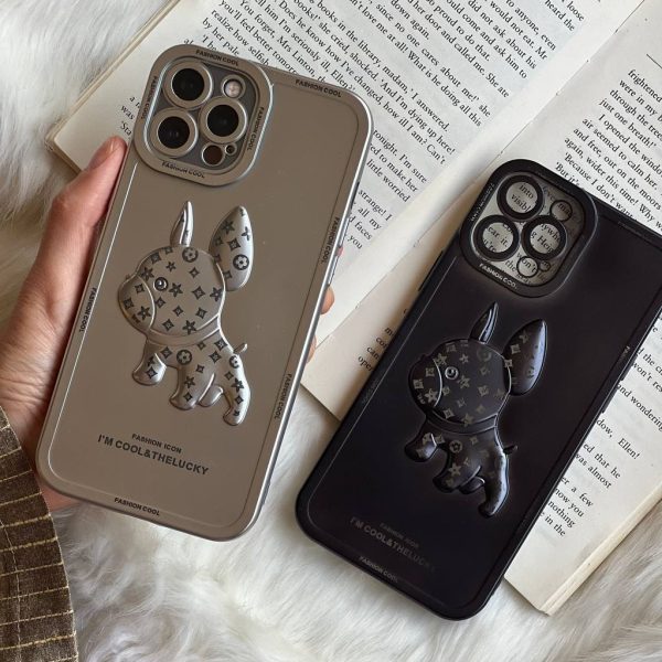 قاب موبایل آیفون بولداگ کروم کول لویی ویتون محافظ لنزدار