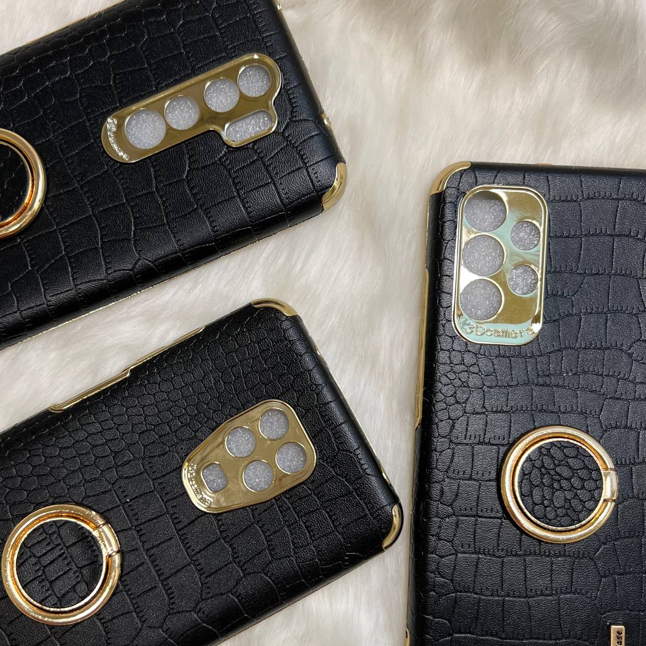 قاب موبایل آیفون کروکودیل دور طلایی