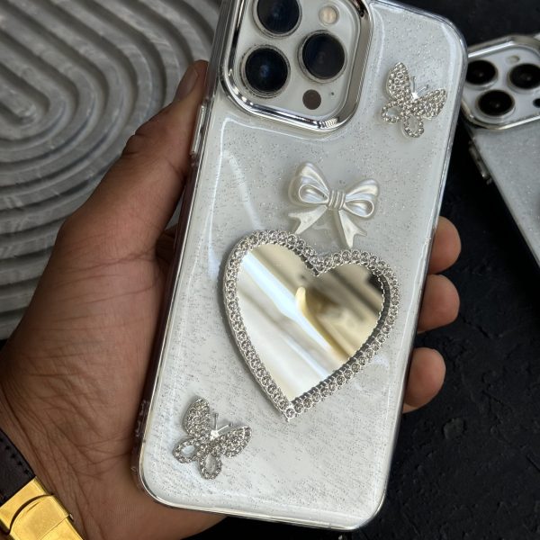 قاب موبایل آیفون پرنسس دایانا پروانه پاپیون قلب