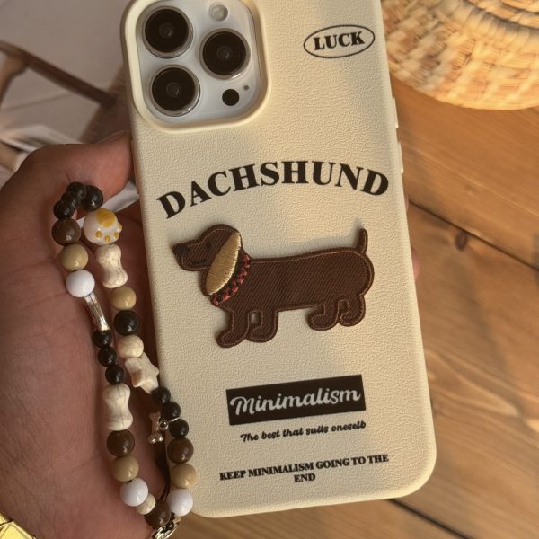 قاب موبایل آیفون سگ سوسیسی داکس هوند مینیاتوری