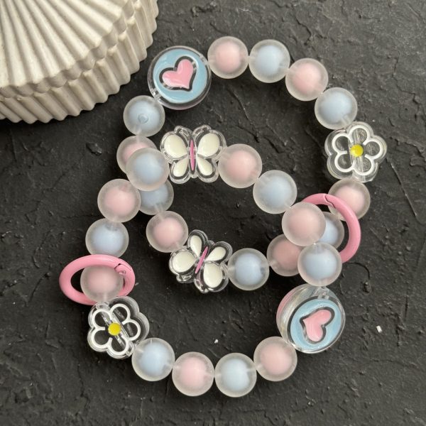 بند و آویز توپی بابونه و پروانه