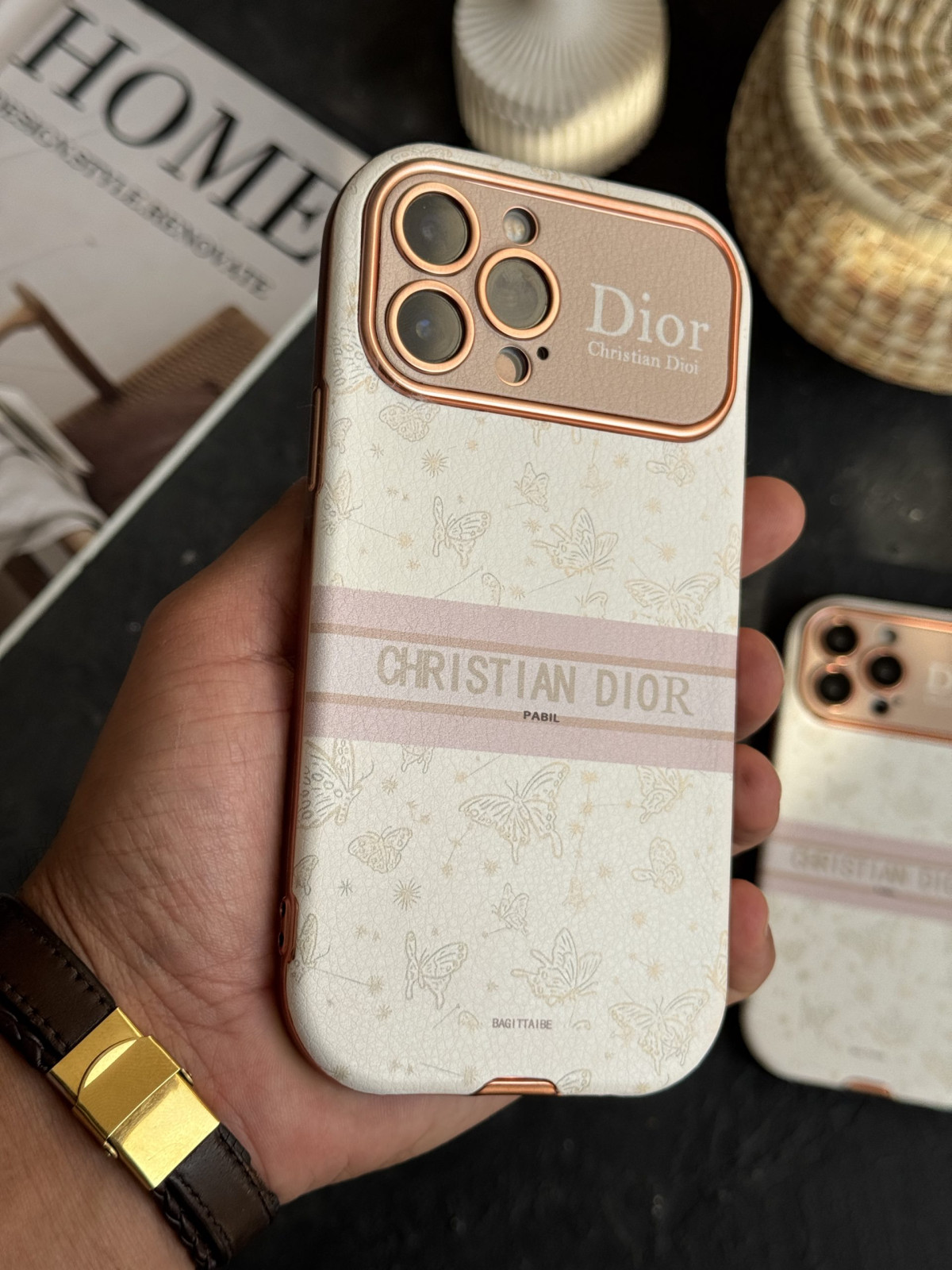 قاب موبایل آیفون دیور پروانه